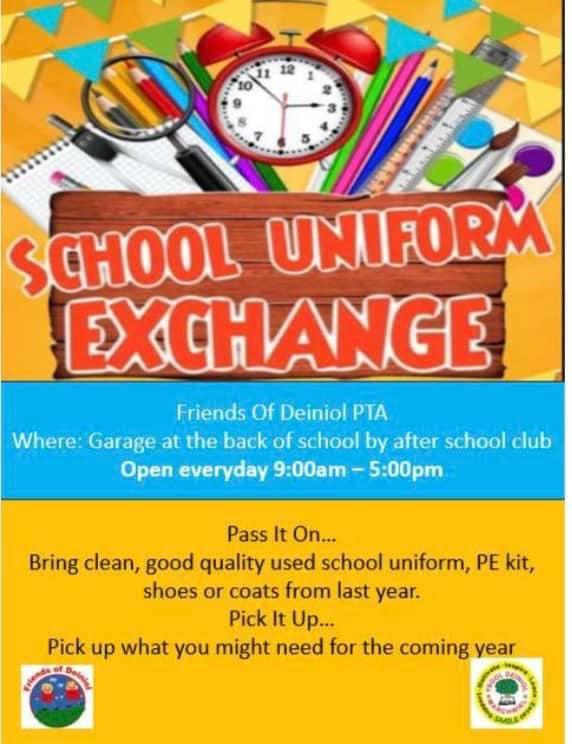 is located at the back of the school in the garage 9-5 monday to friday! Please bring any